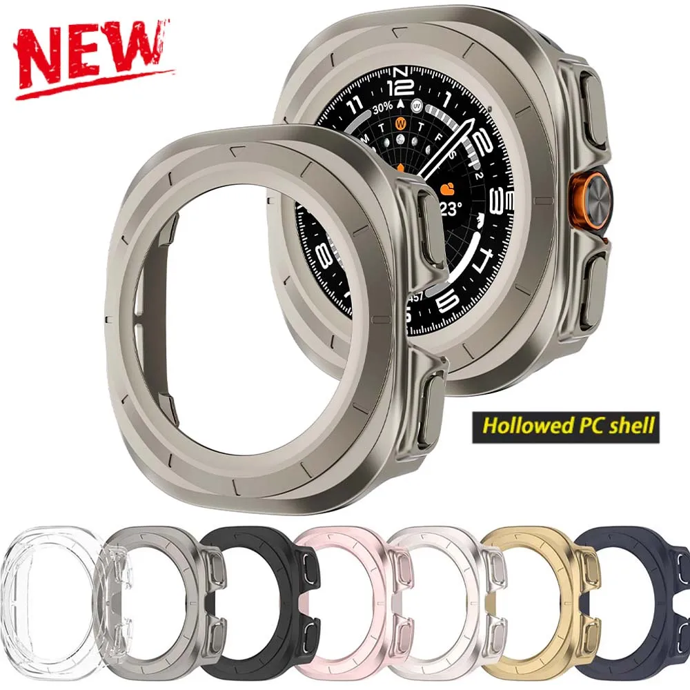 Matte Uhrenabdeckung für Samsung Galaxy Watch Ultra Hülle Watch 7 Ultra 47 mm PC Rundum Shell Schutzhülle Bumper Cases Zubehör