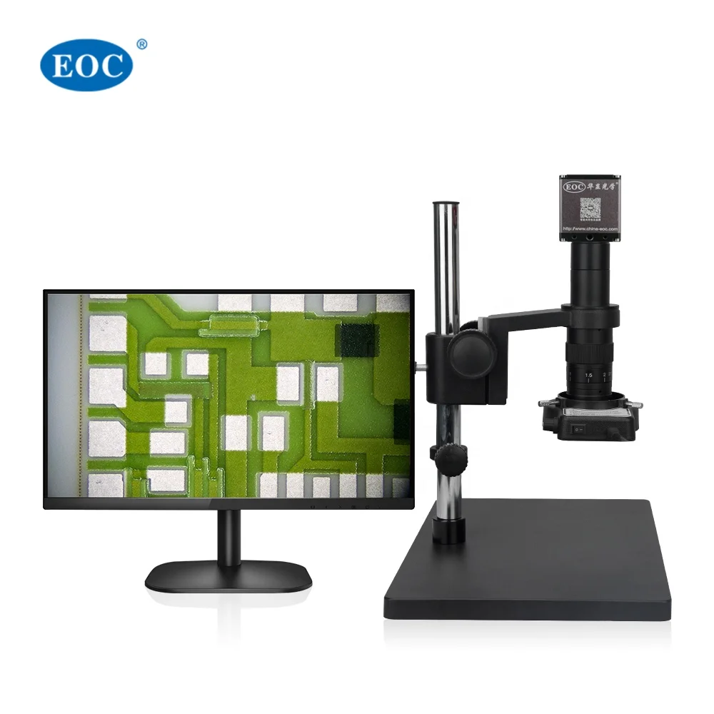 EOC M200C Digital Microscope with HDMI LCD Screen Monocular Electronic Optics Mobile Phone Repairing Laboratories