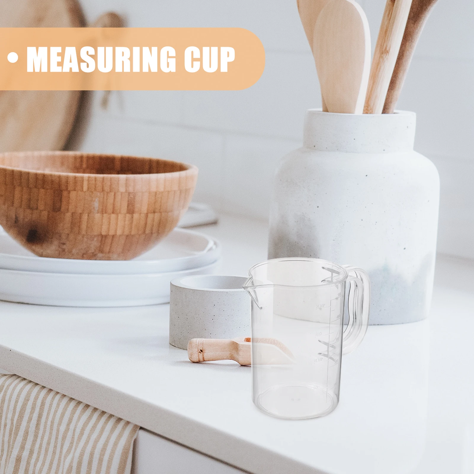 

Large Capacity Measuring Cup Scale Reusable Plastic Thickened Baking Coffee Milk Measuring Mixing Cup Kitchen Accessory