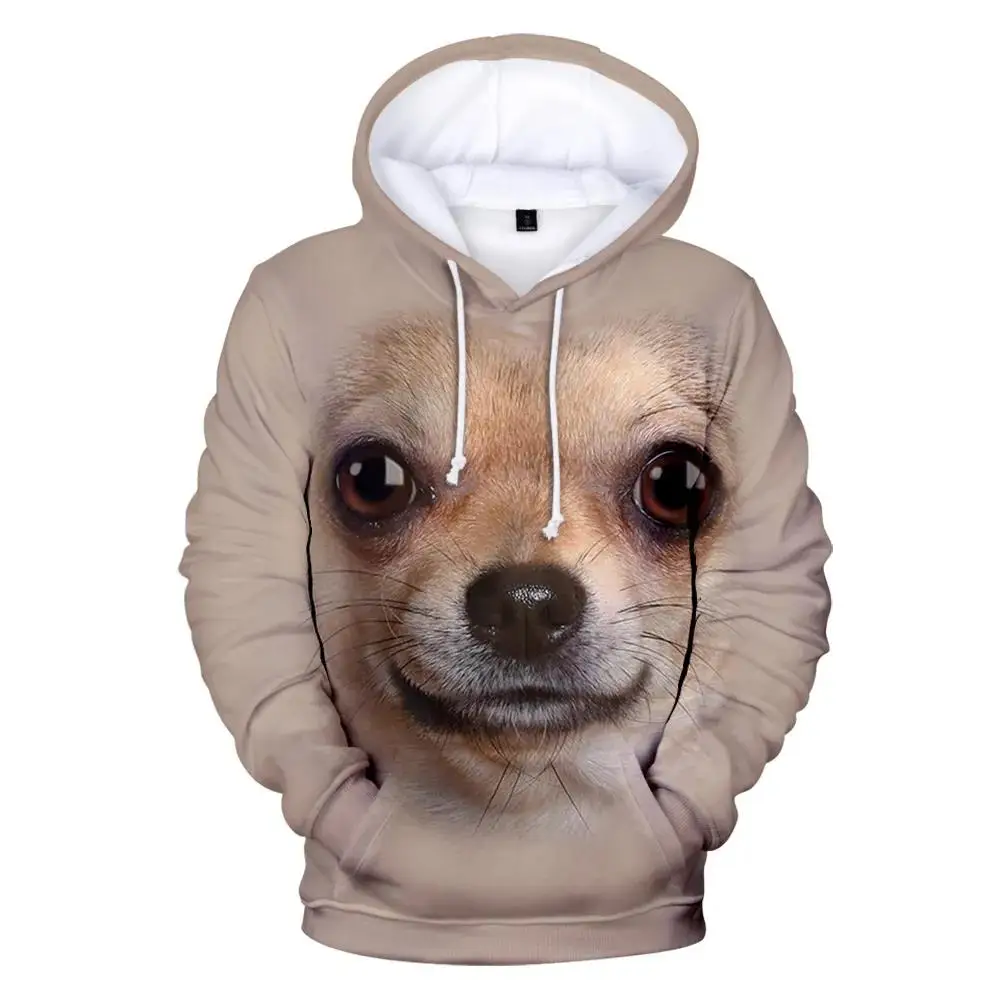 2023 Casual Print Animal Dog 3D Hoodies Men Women Sweatshirts Harajuku Hooded Autumn 3D Animal Dog New Hot Boys Girls pullovers