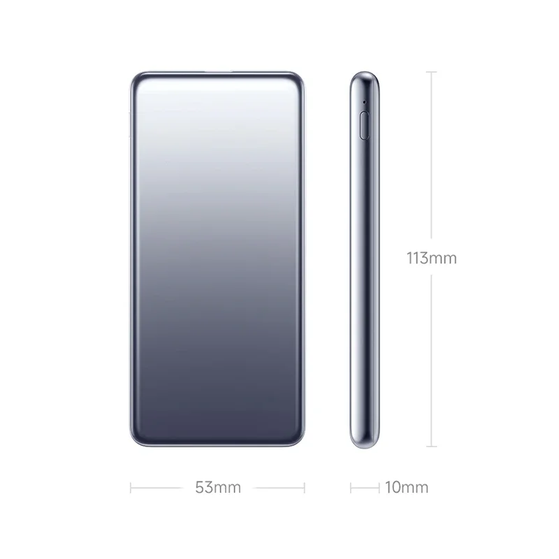 For IPhone Xiaomi Ultra-thin Power Bank 5000mAh 20W MAX PB0520 Powerbank 5000 Portable Battery