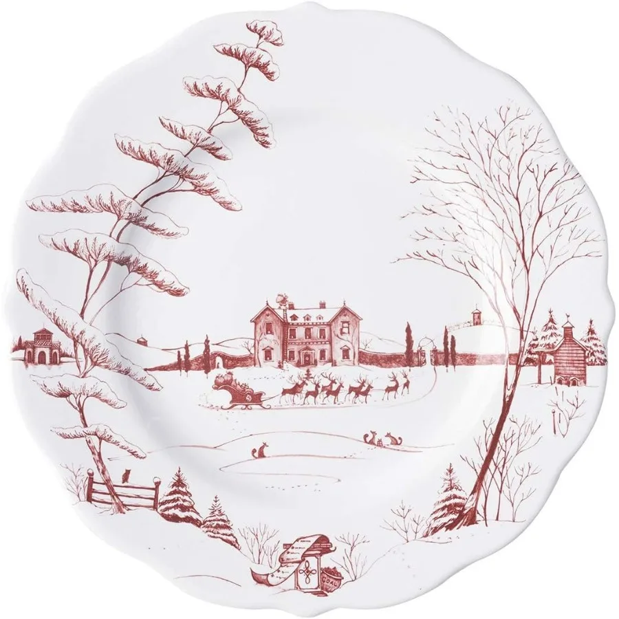 Country Estate Winter Frolic Dinner Plate