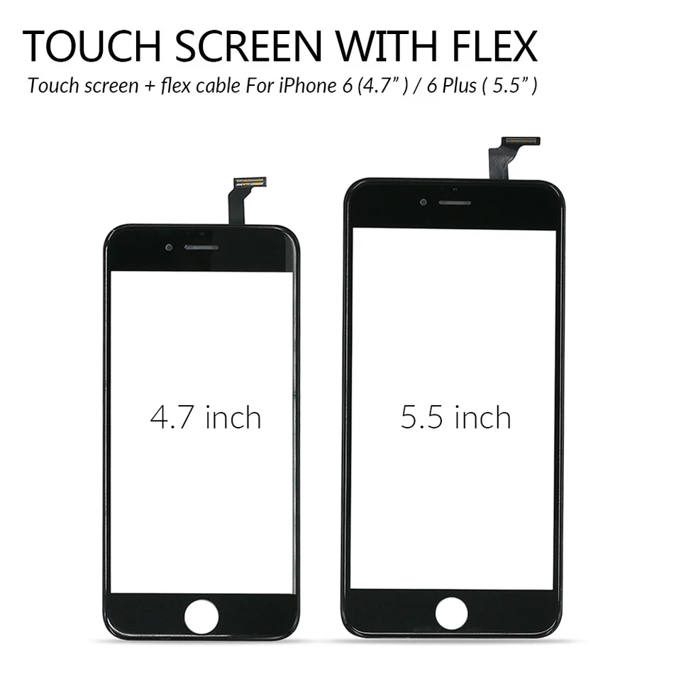 Pantalla Táctil para iPhone 8 6 7 6s Plus Touch Screen Digitizer Glass Lens Sensor Replacement para iPhone SE 5 5S 5C Touch Panel 3