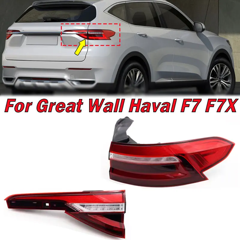 

Автомобильные Внешние аксессуары для Great Wall Haval F7 F7X, задний фонарь, тормоз, сигнал поворота, задний фонарь, автомобильная стандартная сборка