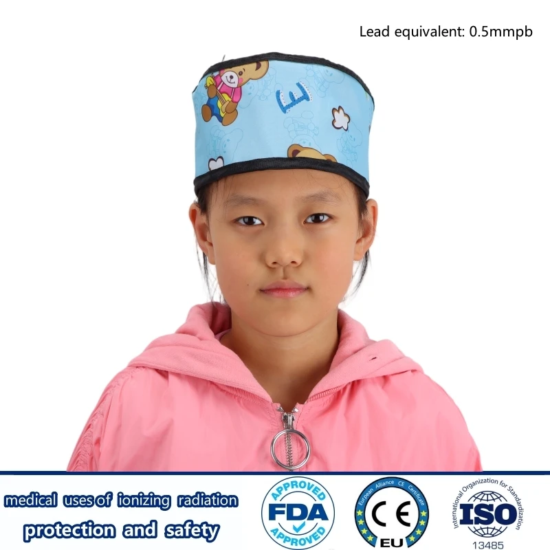 Genuine x-ray gamma ray protective 0.5mmpb child lead cap Radiology department ionizing radiation protection children lead cap