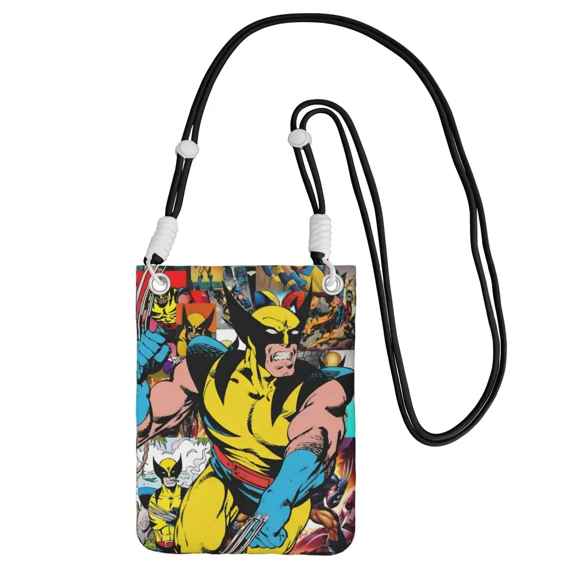 

Custom Fashion Wolverine Mobile Phone Bag for Traveling Men Women Superhero Small Crossbody Purse Smart Phone Wallet With Strap