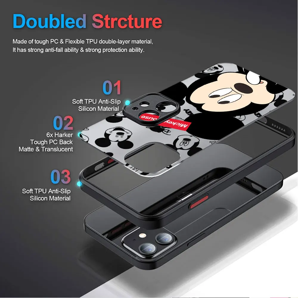 Disney Mickey Minnie Mouse Phone Case for Samsung Galaxy A52 5G A13 A72 A22 A32 A54 A34 A24 A14 A33 A53 A73 A23 Soft Cover