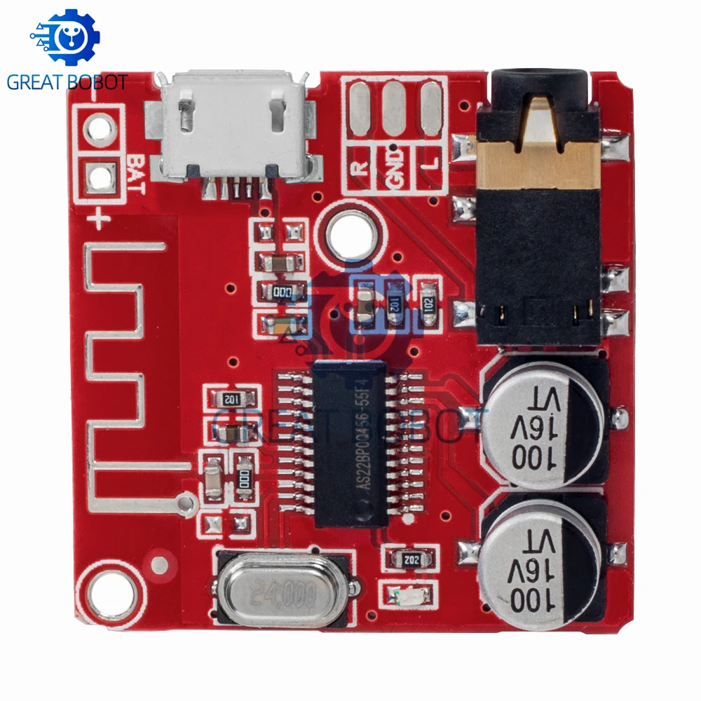 MP3 Bluetooth Decoder Board, Bluetooth 4.1 / 5.0 Lossless Stereo Amplifier Module for Car Speakers