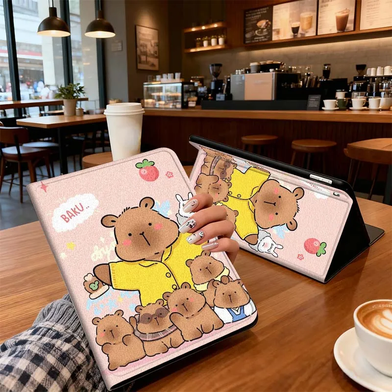 

Anime capibala Cute For Xiaomi Redmi Mi Pad 4 5 6 6s 7 8 SE Pro 2 11 Plus Max 12.4 11 11.2 12.5 8.7 inch Tablet Case