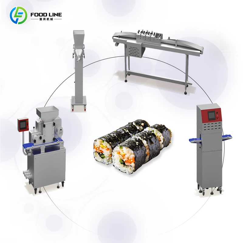 Commercial Sushi Making Production Line Multi Shape Mold Serves As Sushi Production Line For Round Square Oval Sushi Roll Goods