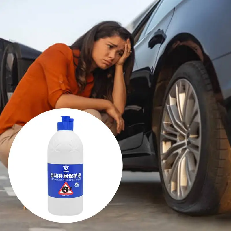 Car Tire Repair Sealant Multipurpose Flat Tire Repair Sealant 500ml Gentle Motorcycles Tire Repair Sealant Portable Tire Sealant