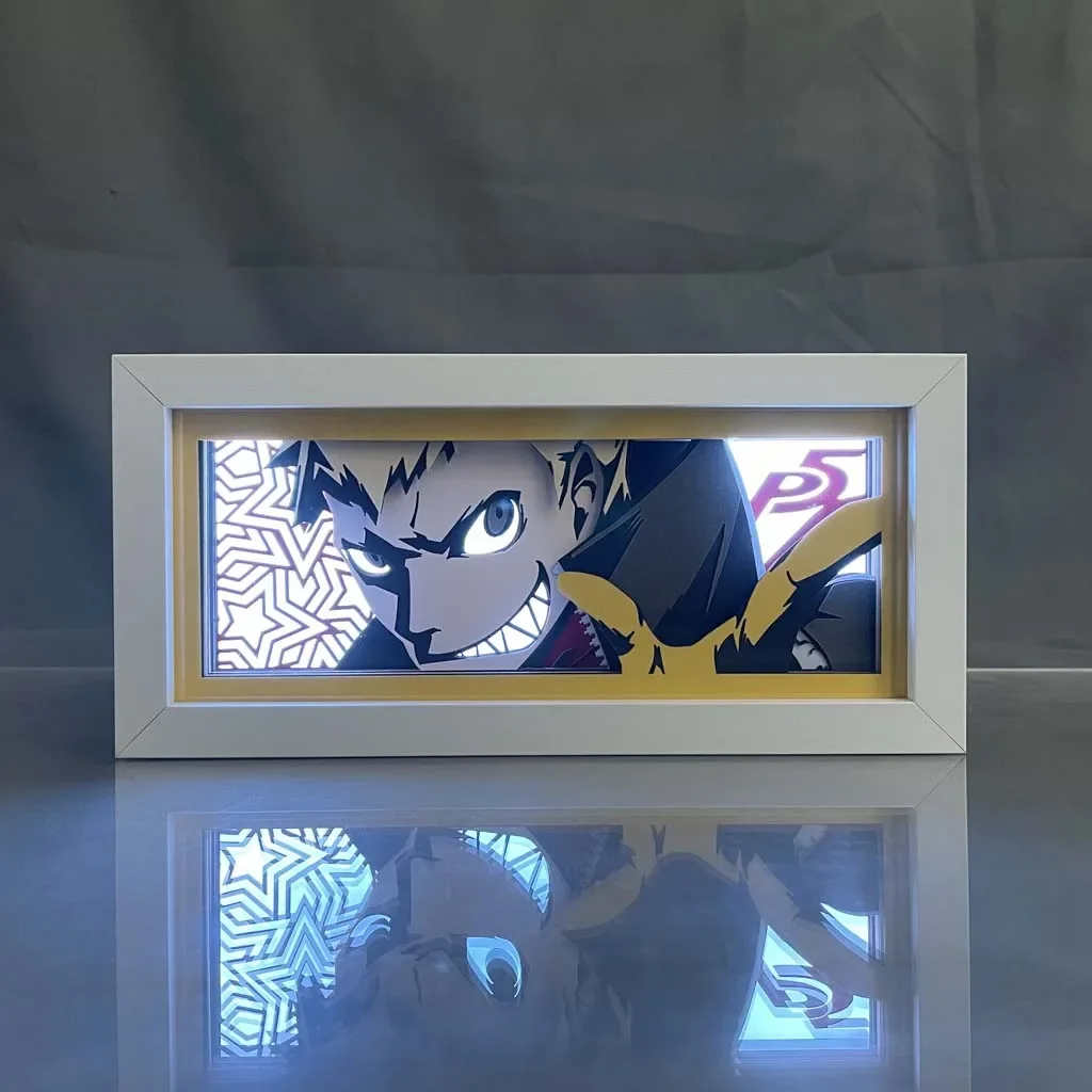 Persona 5 Ryuji Sakamoto Anime Light Box for Bedroom Decor 3d Led Night Light Desk Manga Lightbox Birthday Gift Table Lamps