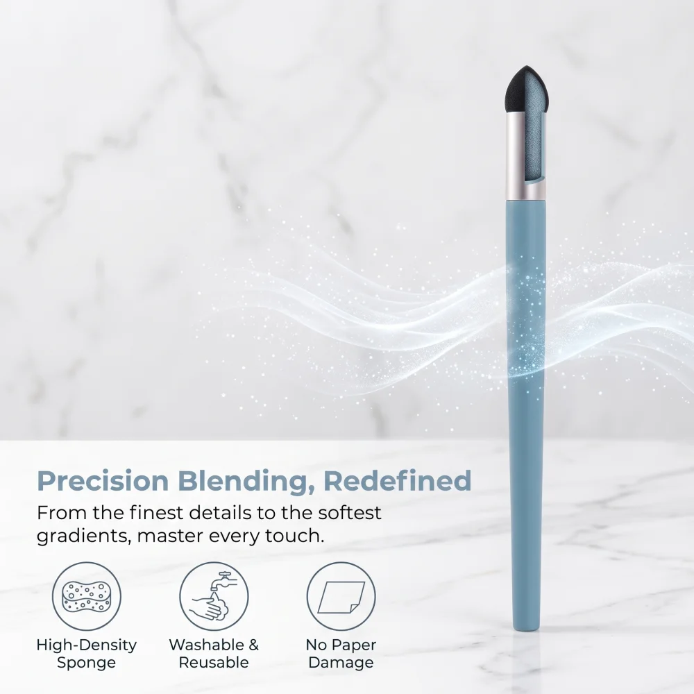 3Pcs Sketch Blending Sponge Pen Set, Soft Smudge Brushes for Charcoal Pencil Pastel Drawing, Shading Transition Artist Tools image 5