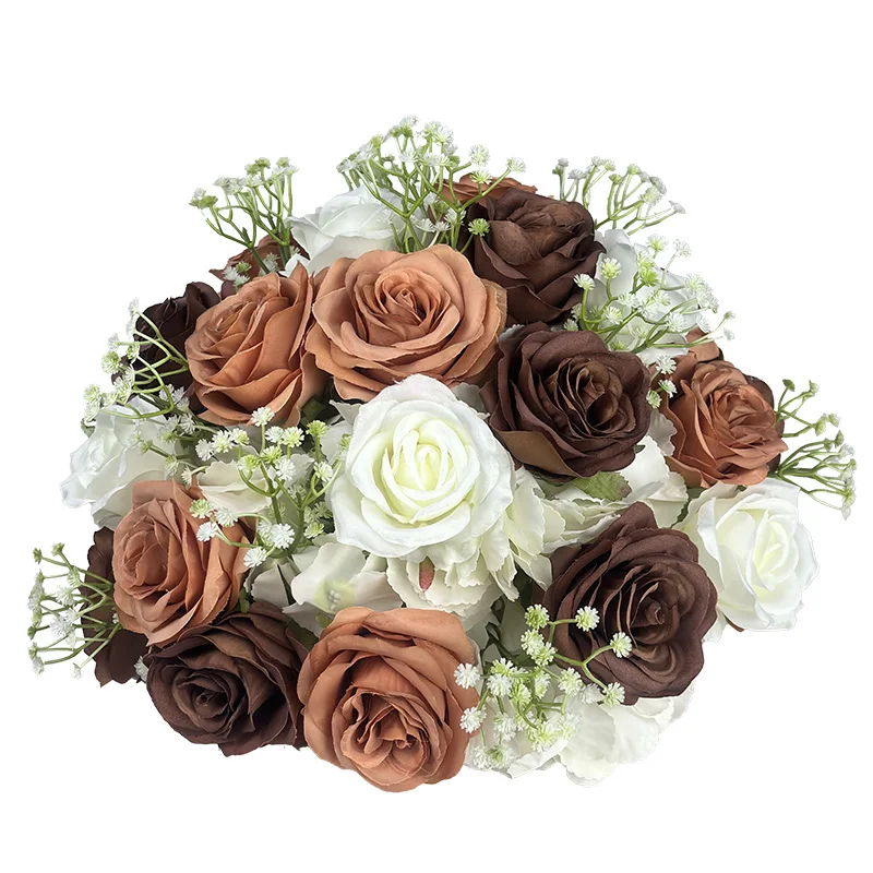 

Роскошный искусственный цветочный шар 40 см, центральная часть стола для вечеринки, свадьбы, декор, дорожный свинцовый цветочный композиционный букет