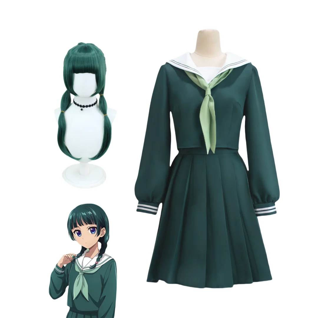 

Anime The Apothecary Diaries Mao Mao Cosplay Costume Wig Blackish Green Clothes