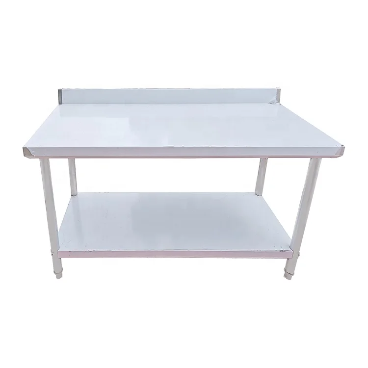 Round Leg Work Table Commercial Stainless Steel Food Prep Workbench