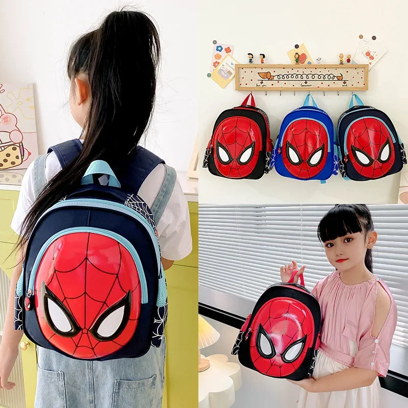 Kindergarten children schoolbags splash-proof cartoon schoolbags Spiderman primary school students schoolbags backpacks for boys