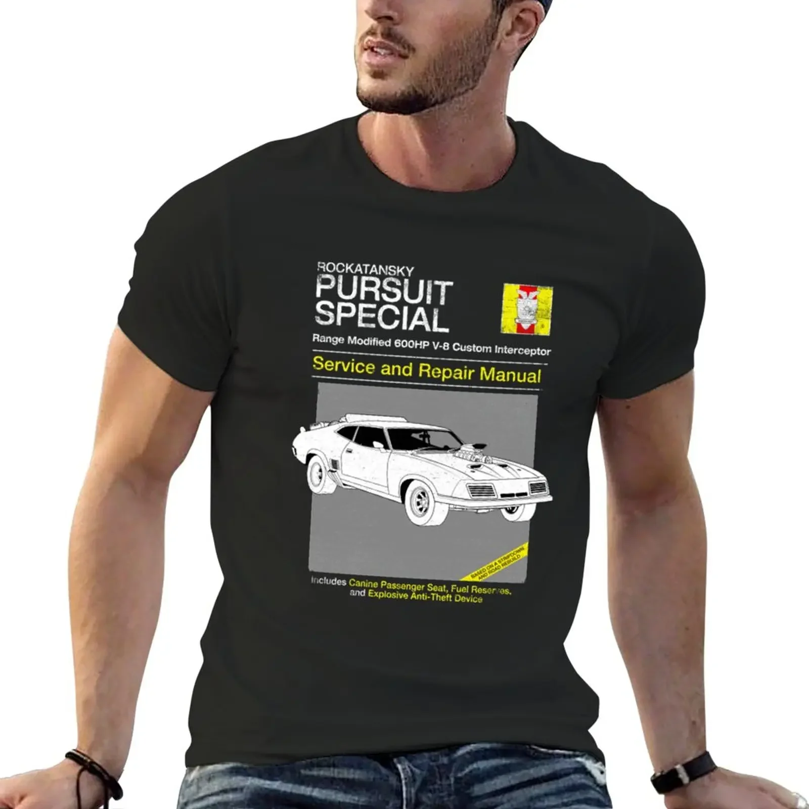 New Mad Max T-ShirtV-8 Interceptor Service and Repair T-Shirt t-shirts man Short sleeve tee Blouse fitted t shirts for men