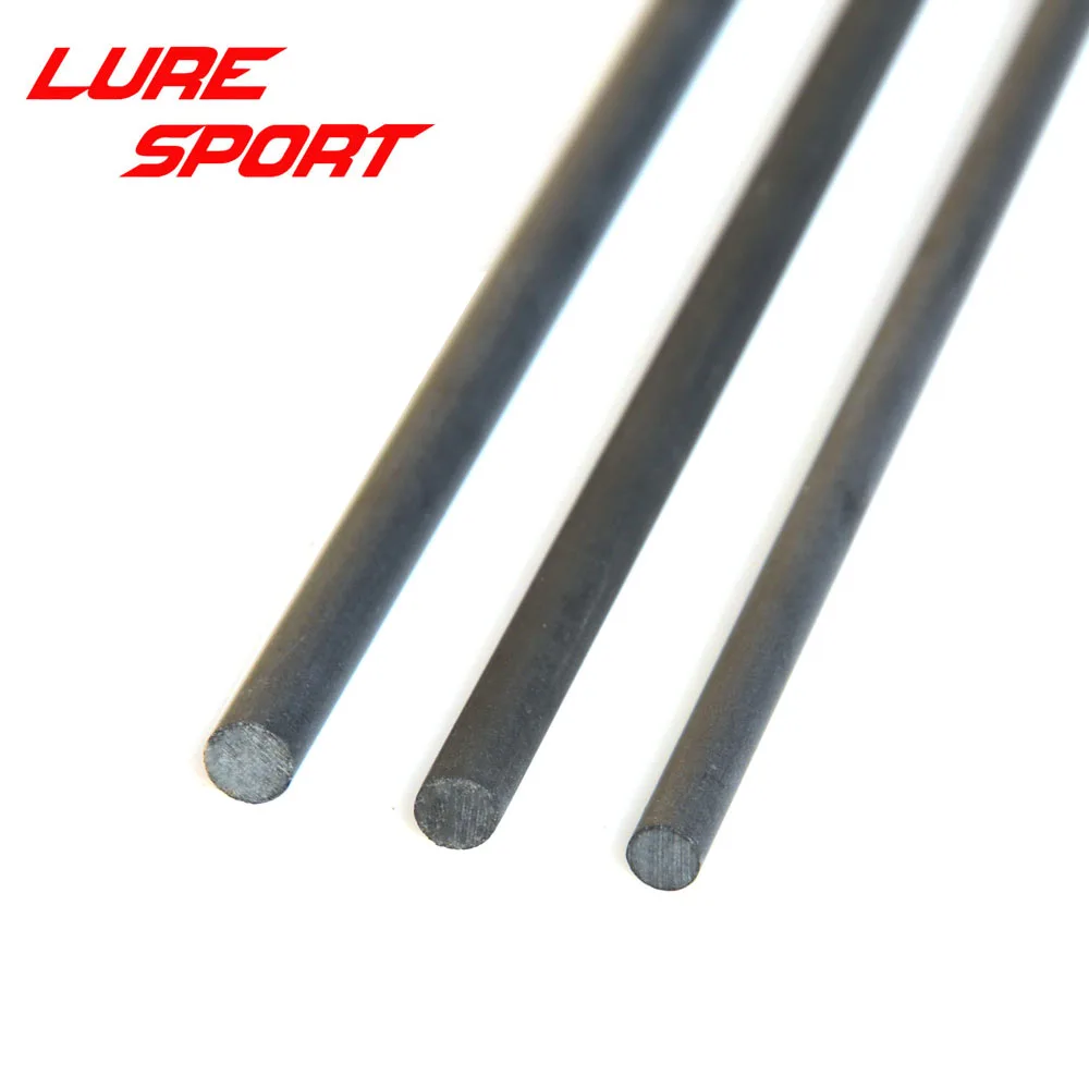LureSport 2pcs 1.17M 1.2m 1.34m Solid carbon rod  blank no paint Rod building components Fishing Pole Repair DIY Accessories