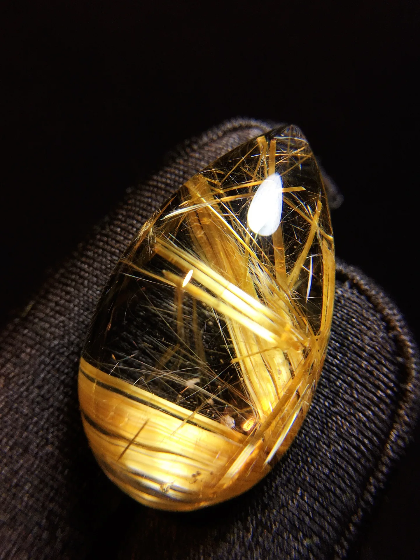 

Подвеска из натурального золота с рутилированным кварцем, капля воды, ювелирные изделия из рутилированного кварца, 29*16,8*8,4 мм, цветок любви для женщин, Бразилия AAAAAAA