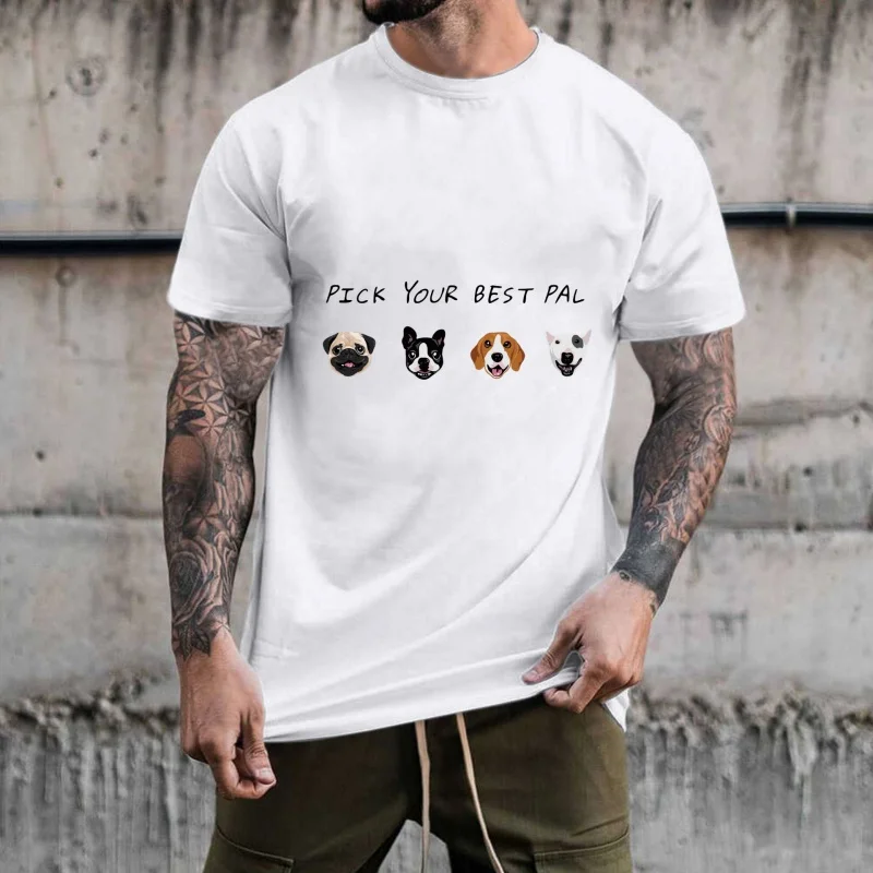 Cute Dog Head Heat Transfer White Ink Iron - on Patch, Versatile Casual Style, Suitable for T - Shirts/Canvas Bags and Other