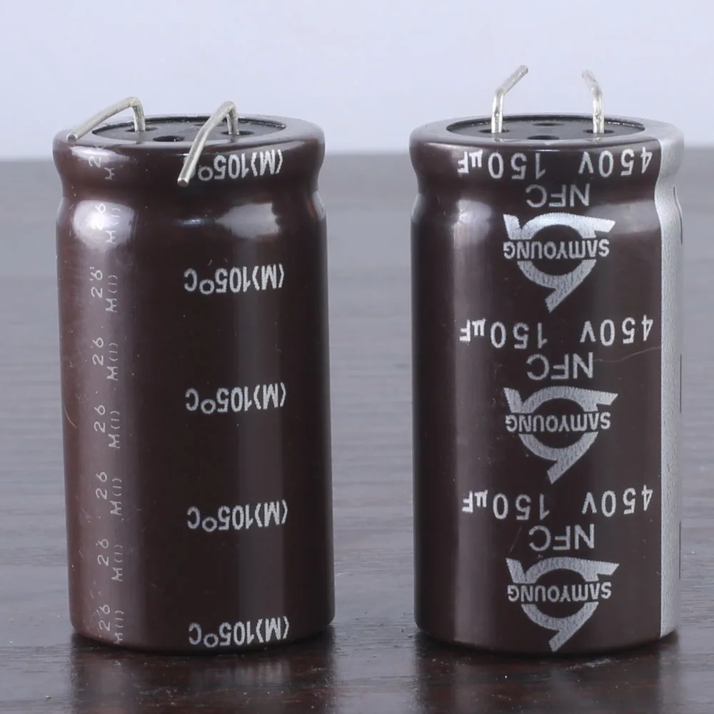 2pcs SAMYOUNG NFC 150mfd 450v 150uf  electrolytic Capacitor 20*40mm105°C