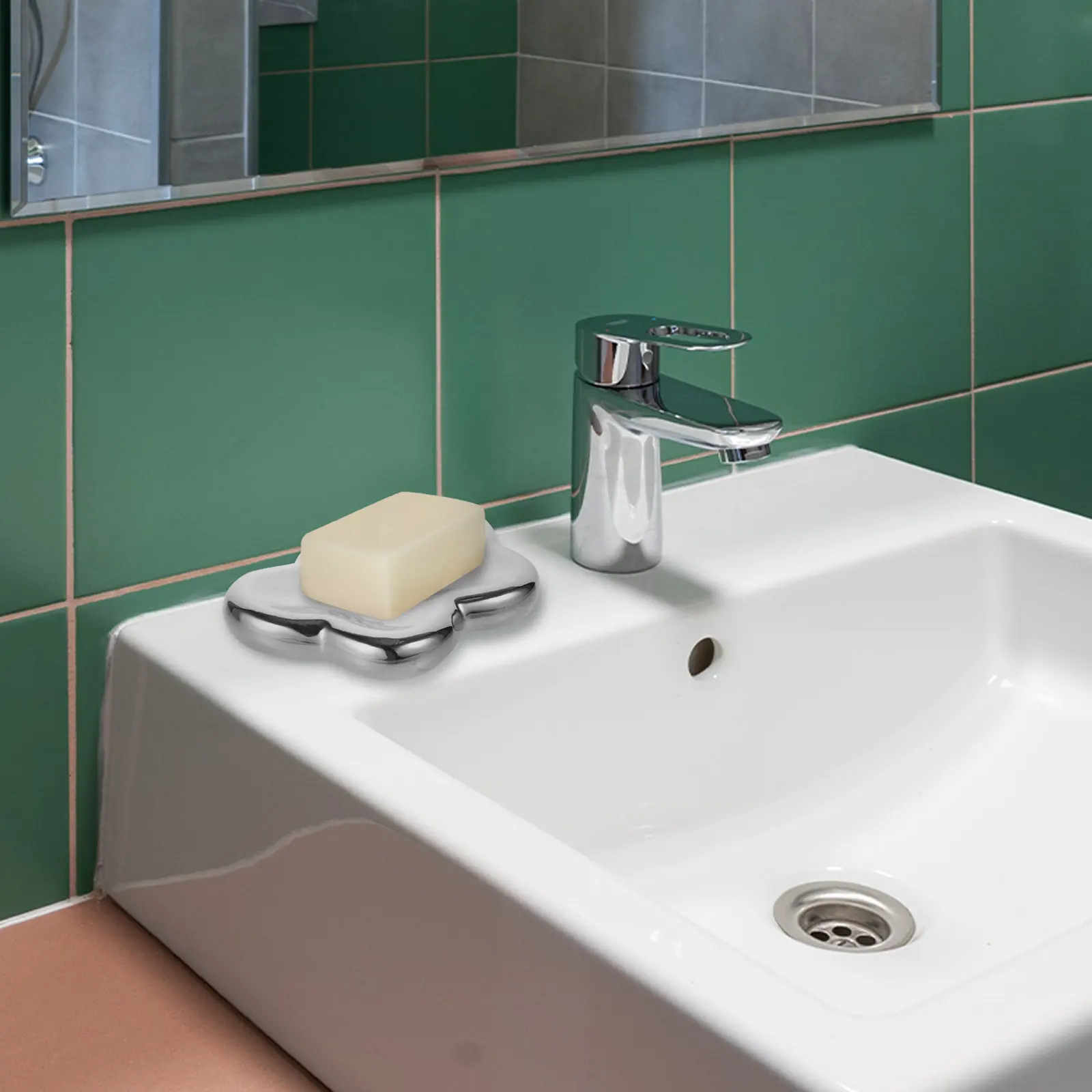 

Керамическая мыльница-облако с устойчивым нескользящим дном, подставка для хранения в ванной, декоративный поднос, легко чистится