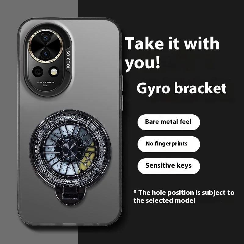 

For Huawei Nova 13 Pro Nova12 Case Luxury Gyro Bracket Skin-friendly PC Back Cover For Huawei Nova13 Pro Shockproof Bumper Fudna