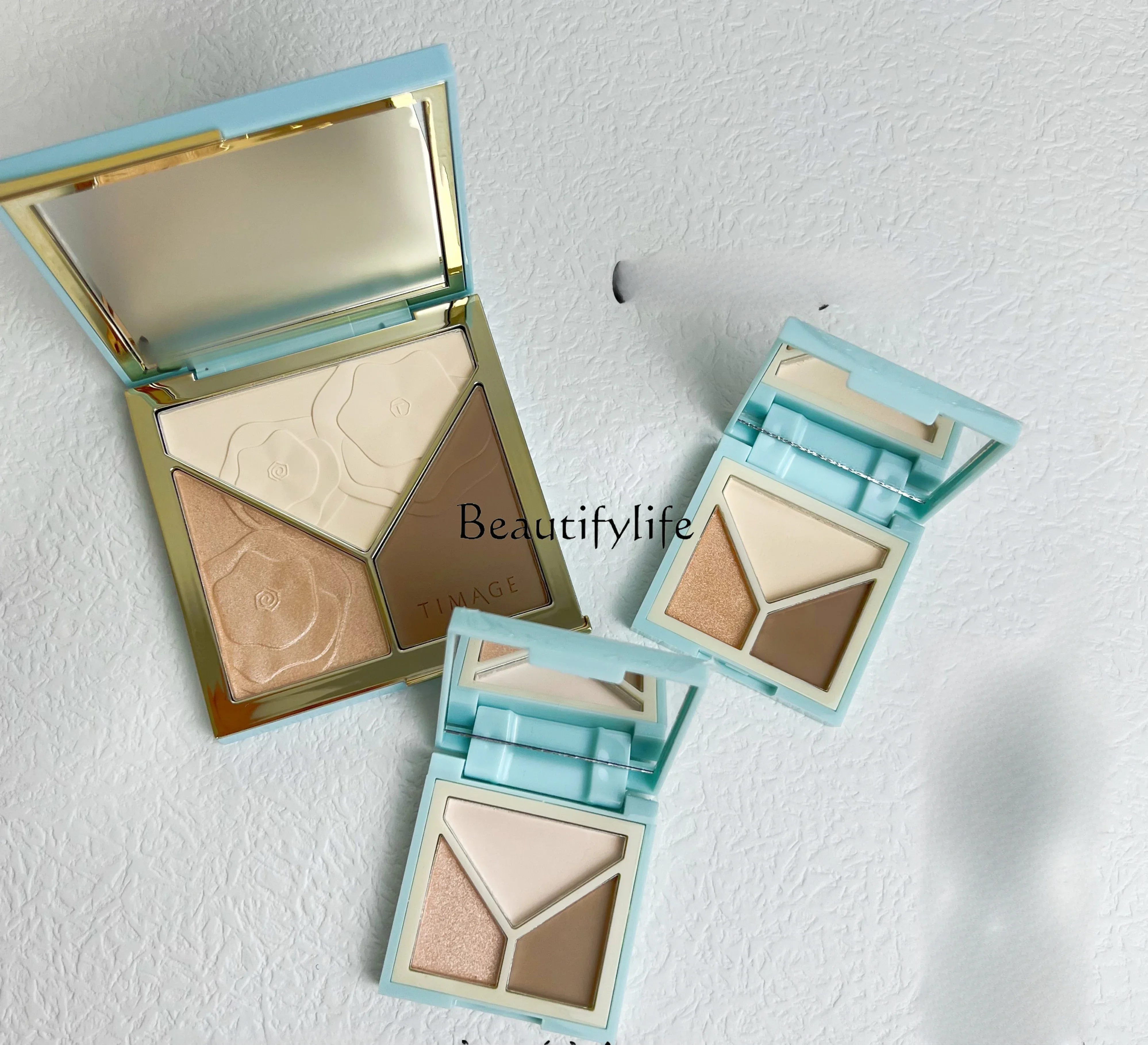 

Natural Outline Three-Color Three-Dimensional Highlight Nose Shadow Shadow Contour Compact Sub-Package Sample