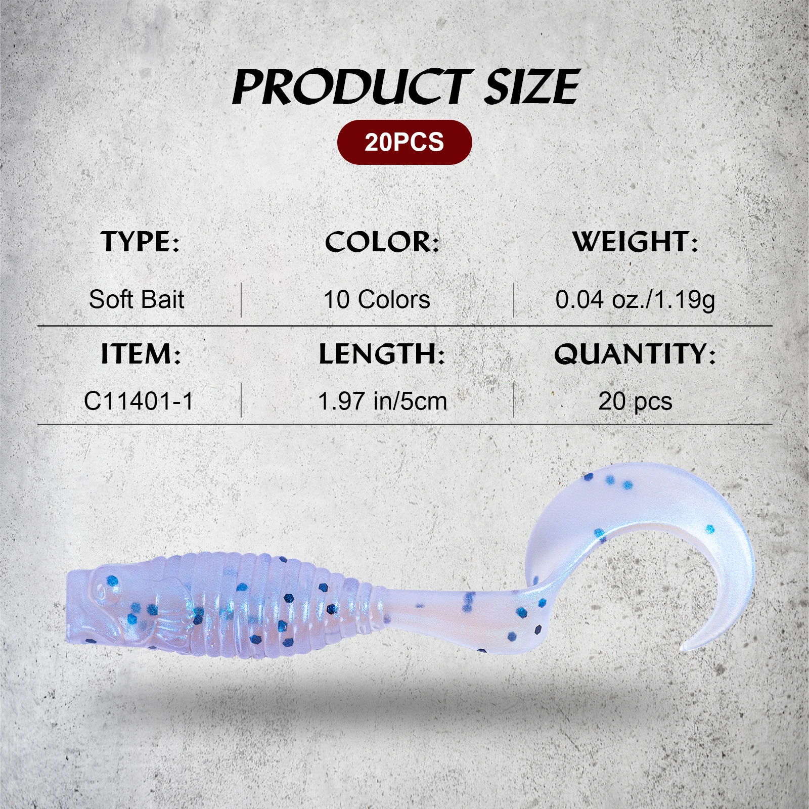 Why the Goture 20pcs/Lot Soft Fishing Lures Worm is the Best Vibrator Wurm  for Your Next Fishing Adventure