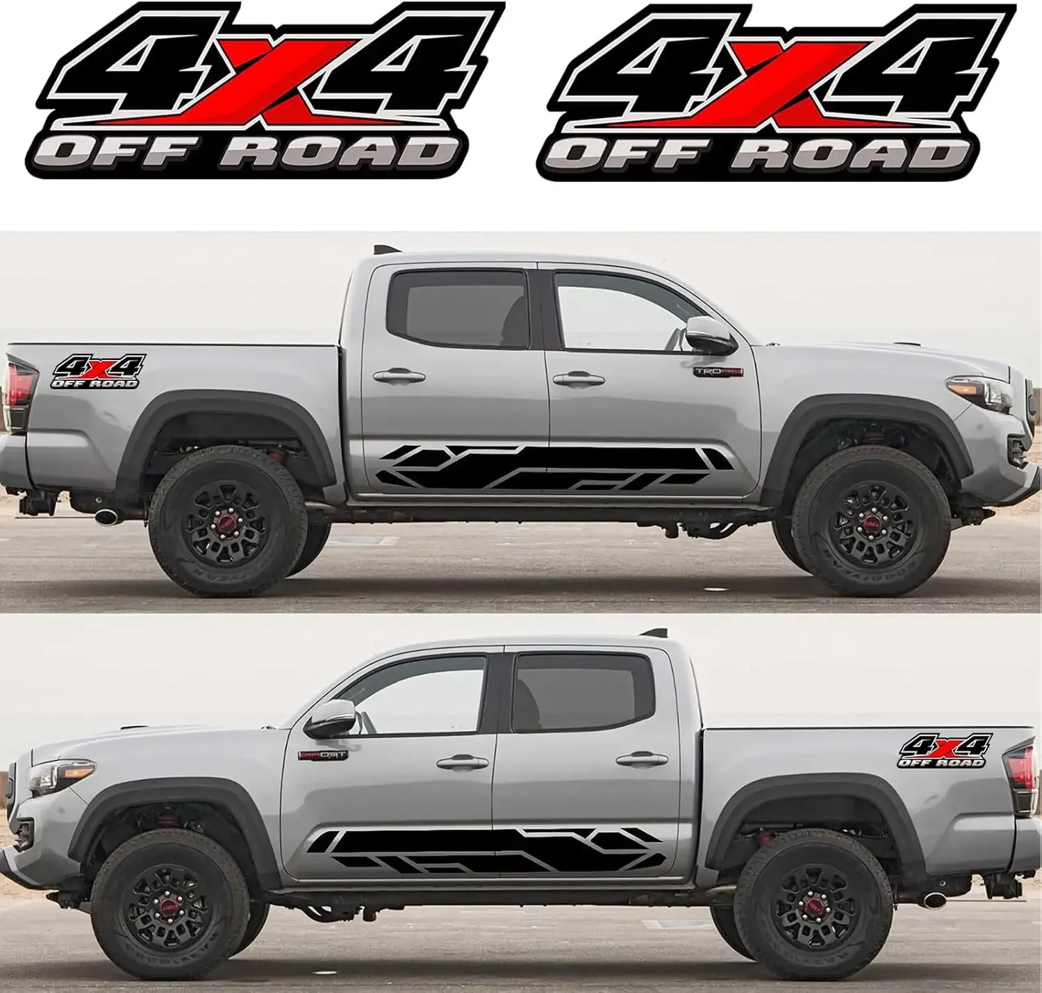 

2 шт. наклеек-декалей 4X4 для внедорожников, аксессуары для декора авто, совместимые с эмблемами