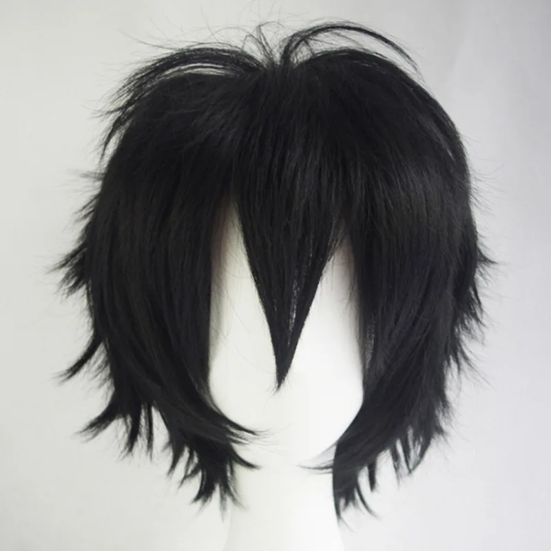 Upturned Wig, Fluffy Anime Game Cosplay Wig, Short Straight Hair, Multiple Colors Available, Anime Headgear
