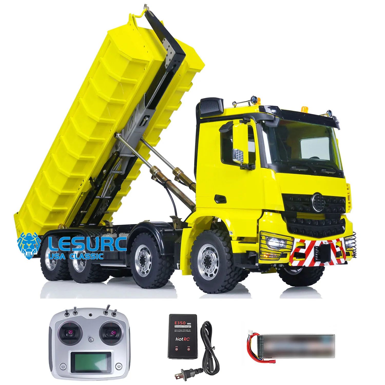 LESU 1/14 8x8 ไฮดรอลิก RC Dumper รถบรรทุกรีโมทคอนโทรล Full Dump รถโลหะรถก่อสร้างรุ่น As Boy คริสต์มาสปัจจุบัน