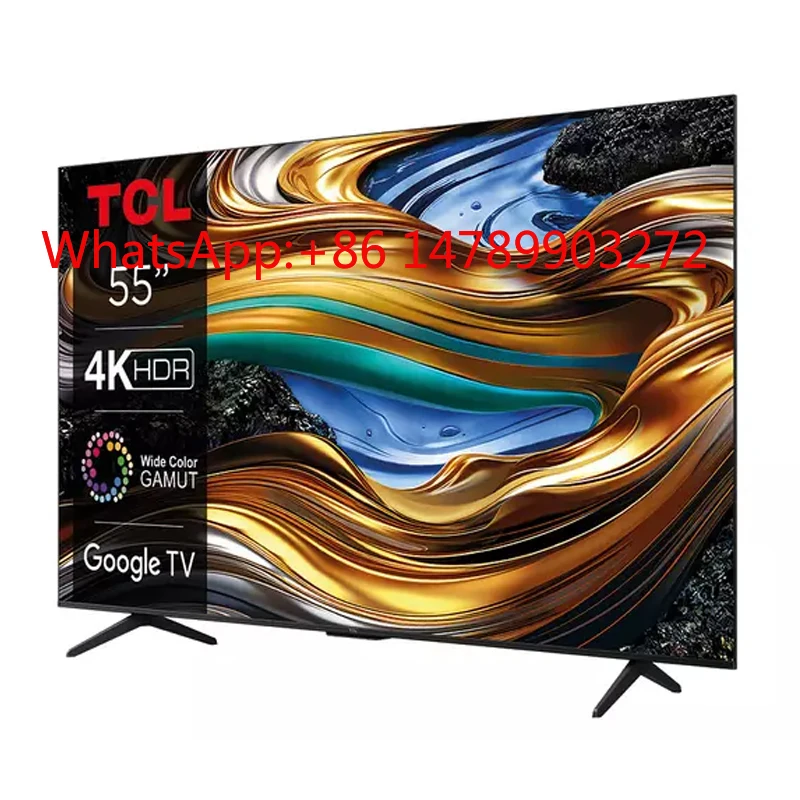 TCL 스마트 LED TV 4K UHD 글로벌 버전 AiPQ 프로세서 구글 시스템 유튜브 2024 최신 55P735