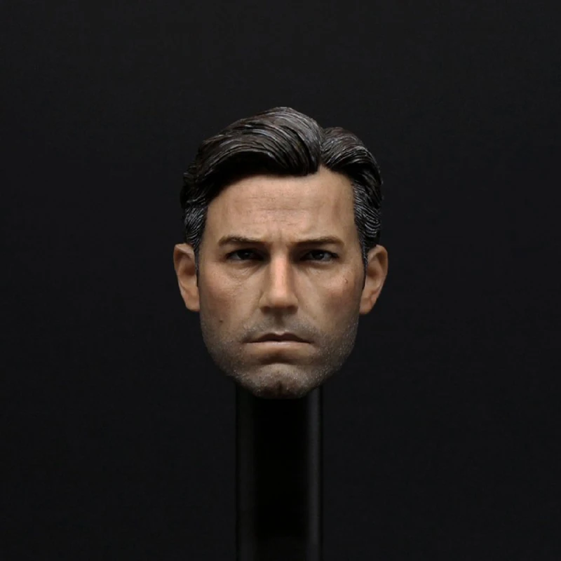 

1/6 Ben Affleck Head Sculpt with Collars PVC Male Soldier Head Carving Fit 12'' Action Figure Body Dolls For Collection