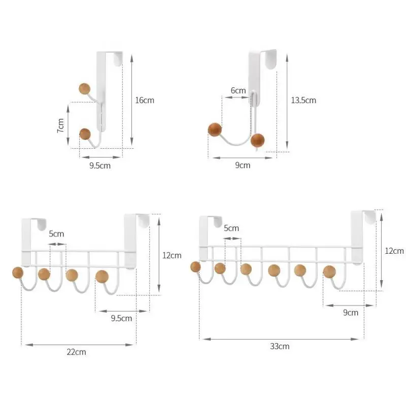 Doppel bügel haken über der Tür freies Stanzen zum Aufhängen von Hüten Taschen halter Krawatten schal Schlüssel haken Kleider mäntel Rack Handtuch regal