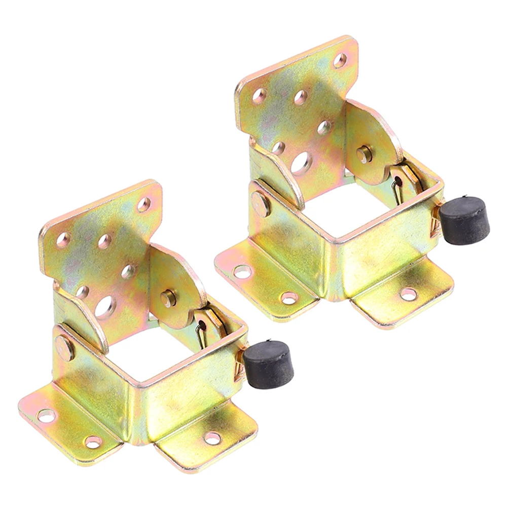 

2pcs Folding Table Legs Hardware 90 Degree Hinges Foldable Iron Brackets Wood Door Springs Spring Loaded Hinges