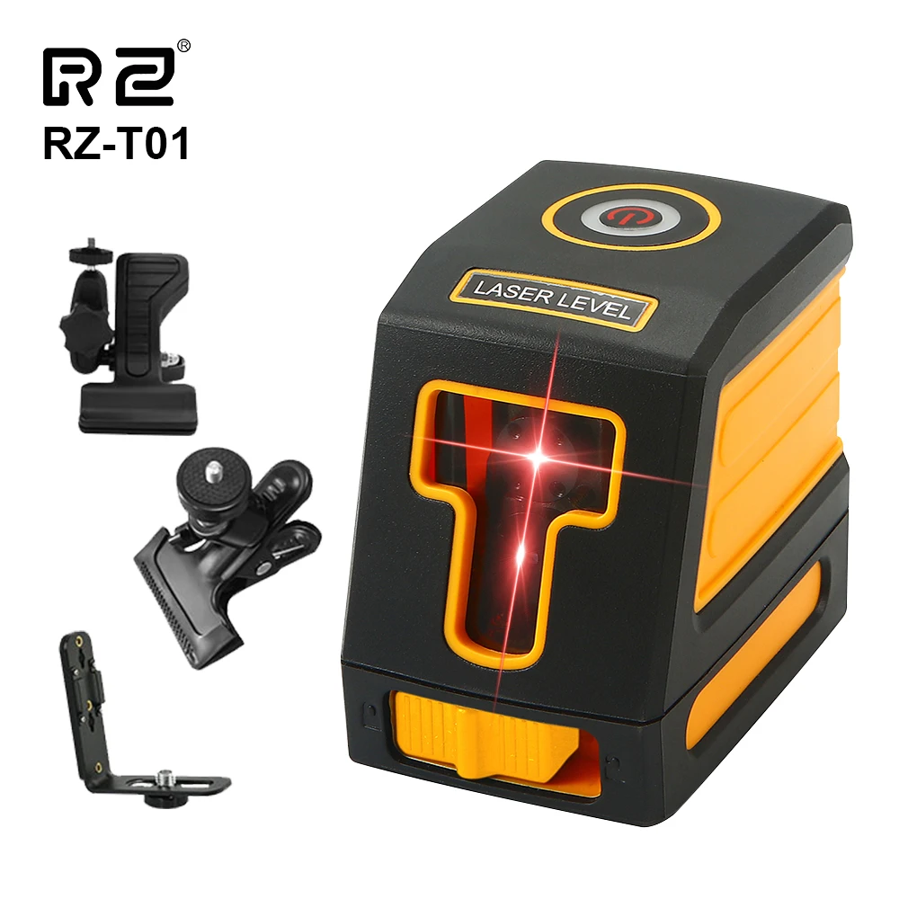 RZ 2 Lines Laser Level Mini Professional Laser Level Self Level Green Beams Laser Horizontal & Vertical Cross-Line Laser Level