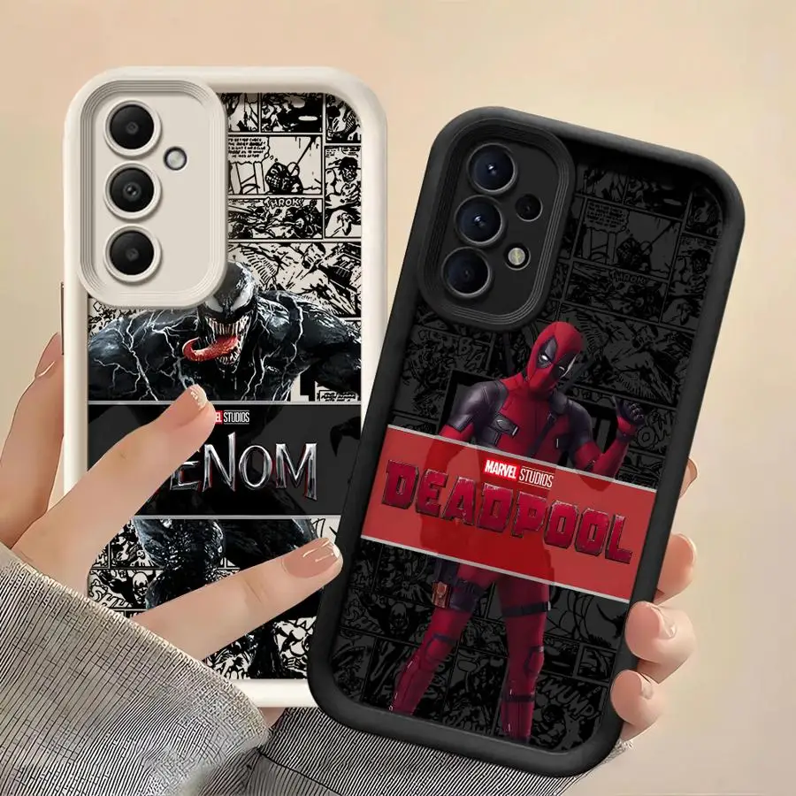 

Soft Cover Phone Case for Samsung Galaxy A36 A26 A22 A23 A12 A33 A24 A13 A32 A14 A16 A34 A56 Marvel Venom Deadpool