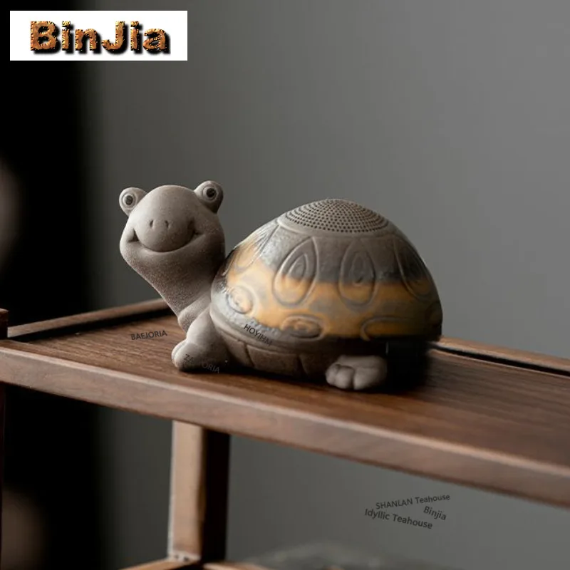 

Чайный фильтр-инфузор из грубой керамики Gilt Coarse Pottery в форме черепахи, винтажный заварочный чайник-дозатор, бытовой чайник, фильтр для чая, декор для кафе
