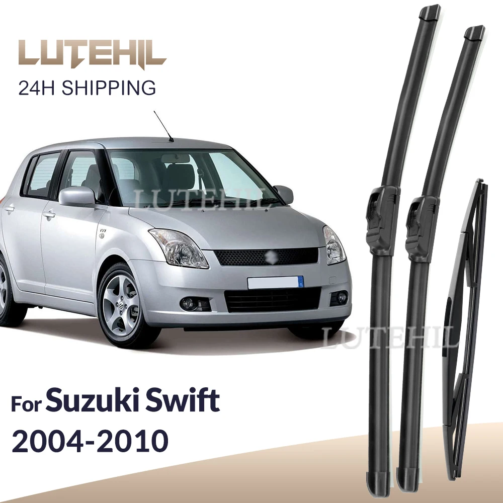 

For Suzuki Swift 2004-2010 2005 2006 2007 2008 2009 Wiper Front & Rear Wiper Blades Windshield Windscreen Window 21"+18"+10"