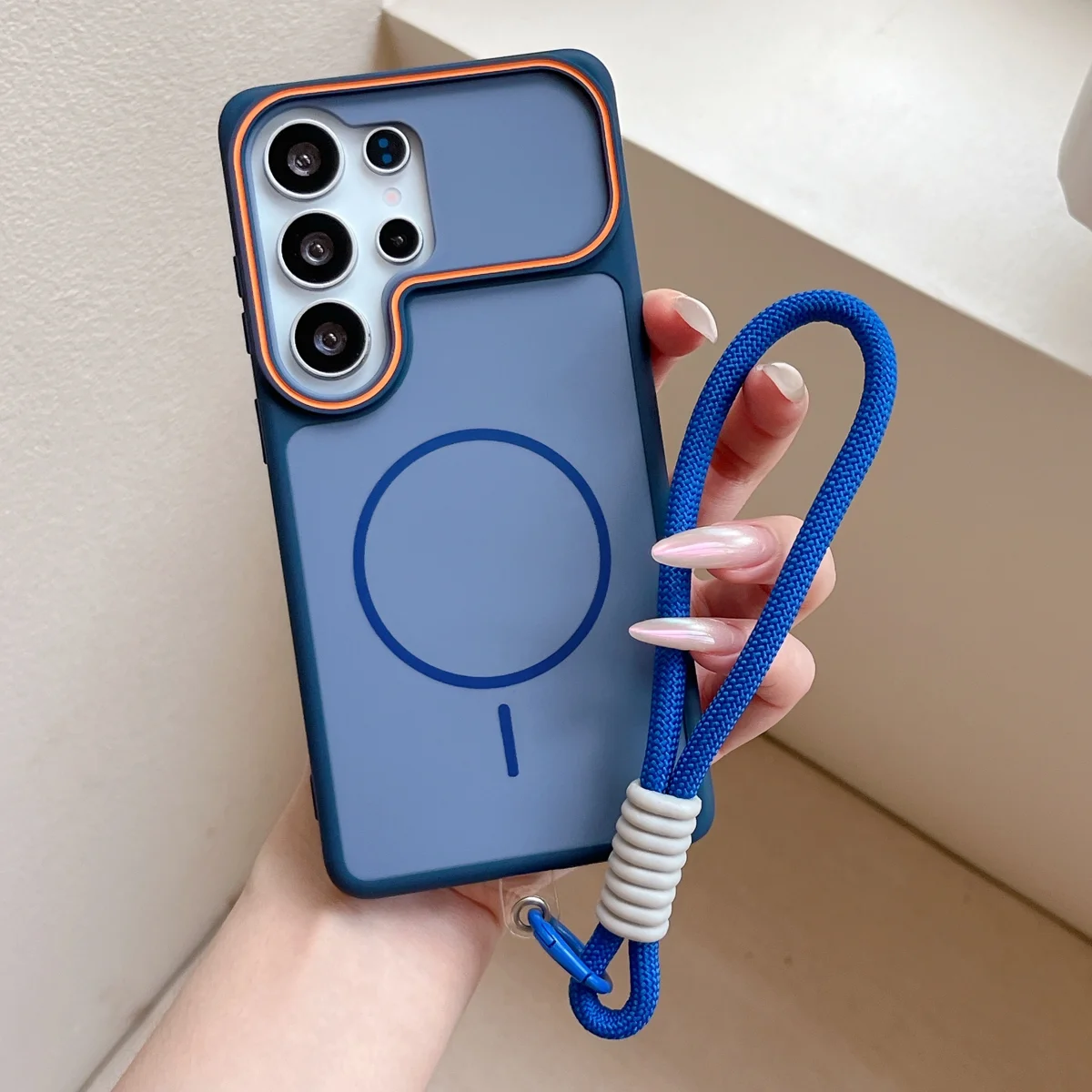 Skin Frame Magnetic For Magsafe Case Fit For Samsung Galaxy S26 Ultra 25 24 Dual Tone Matte Camera Frame Rear Protection Shell view 3