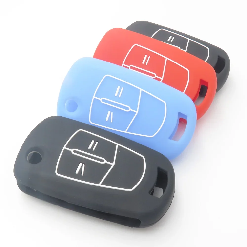 Silicone Rubber Key Cover CASE Fit for Opel Astra Corsa Antara Meriva Zafira Insignia Folding Flip Remote Key Shell