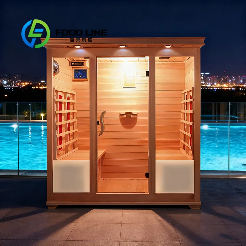 Eco Friendly Outdoor Sauna Room Natural Log Material No Odor Design For Green Living Environment And Healthy Leisure Experience