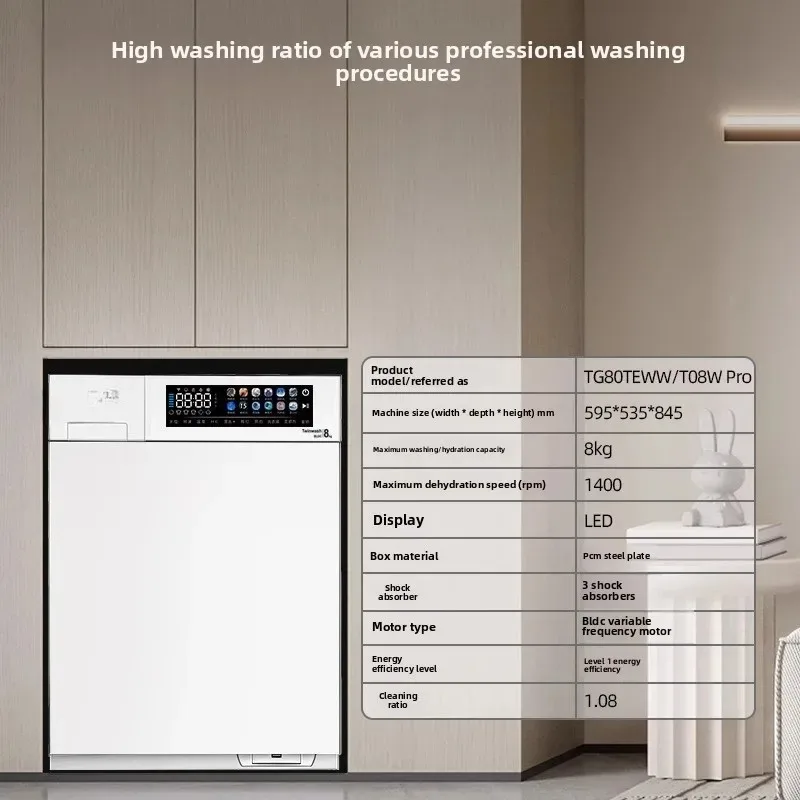 Conversion automatique de fréquence de la machine à laver à tambour