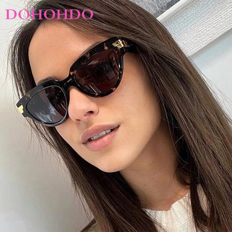 Senior Vintage Metal Cat Eye Sunglasses Women Men Fashion Luxury Brand Designer Trend Travel Driving Shades Lentes De Sol UV400