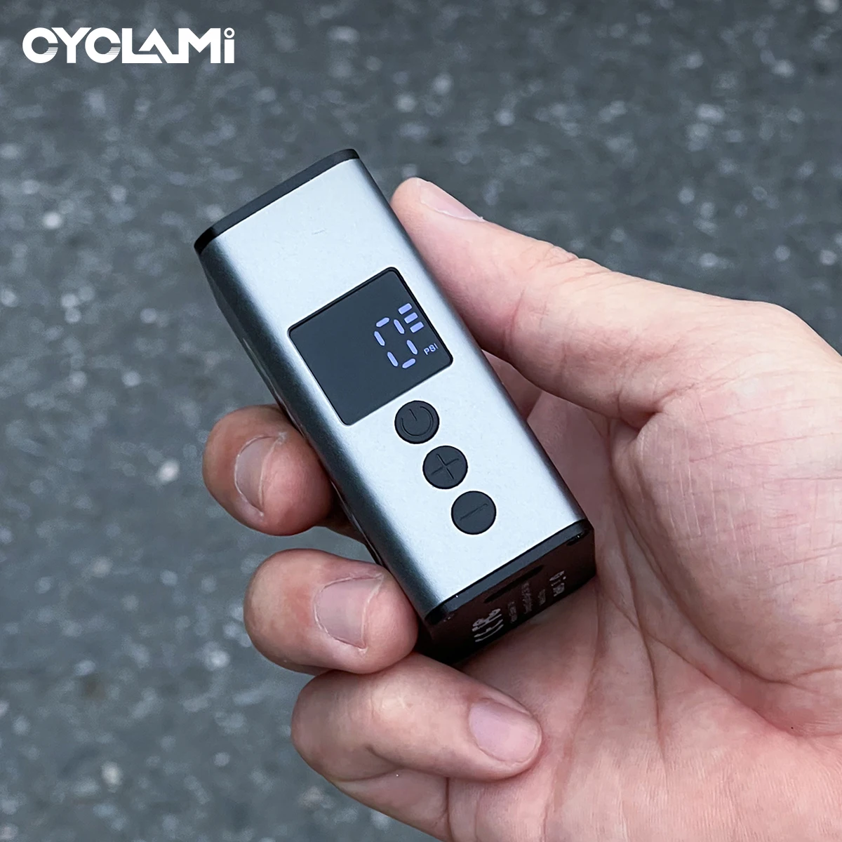 

CYCLAMI A3 mini Portable Air Pump 120 PSI Compact Electric Tire Inflator Aluminum Alloy Fast Inflation for MTB Road Bike