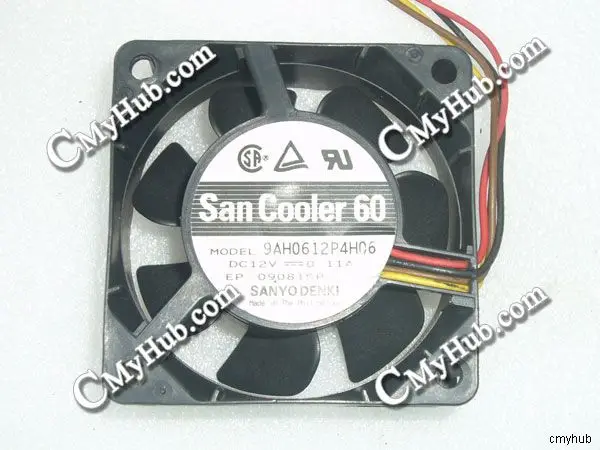 For SANYO DENKI 9AH0612P4H06 DC12V 0.11A 6020 6CM 60mm 60x60x20mm 4Pin 4Wire Cooling Fan 9AH0612P4H06