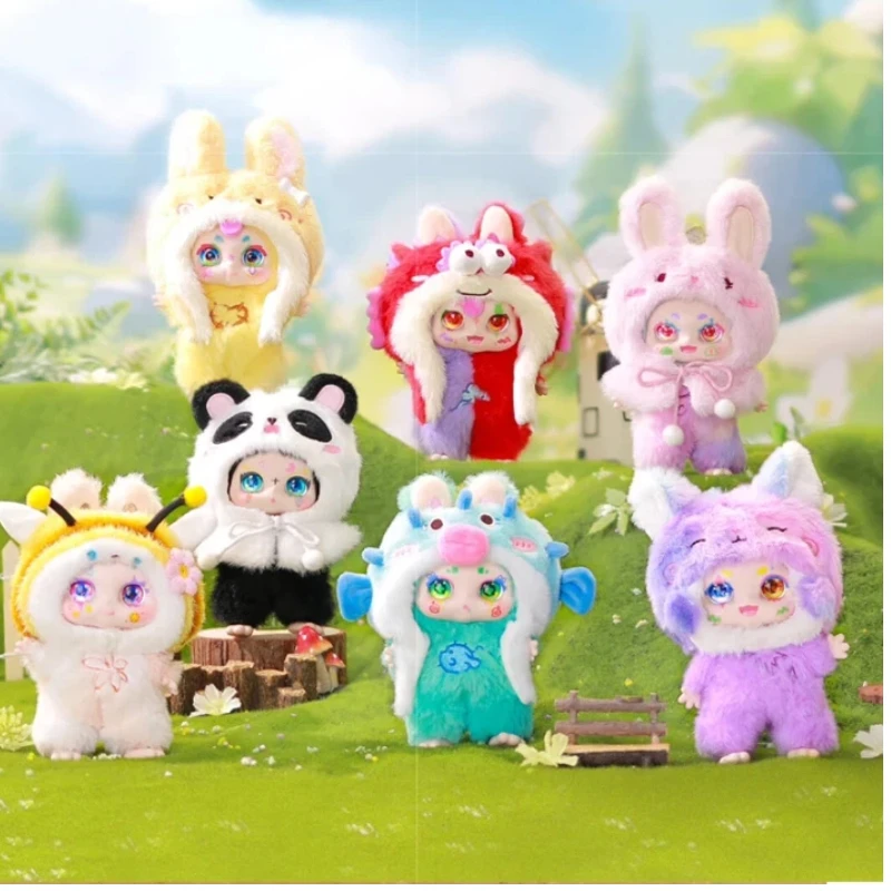 キモン第二世代ワイルドネスドリームブラインドボックスぬいぐるみデスクトップかわいい飾り物ミステリアスボックス子供用周辺グッズ