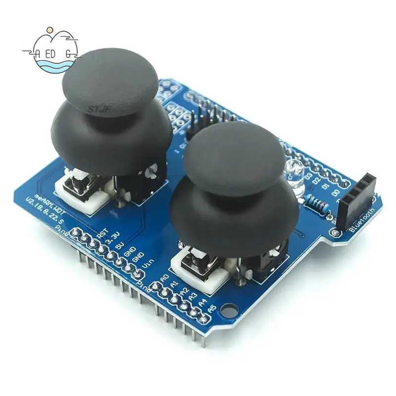 

AED6-Electronic Building Blocks Dual PS2 Game Joystick Button Module Joystick UNO-Compatible R3 Without Pin Header